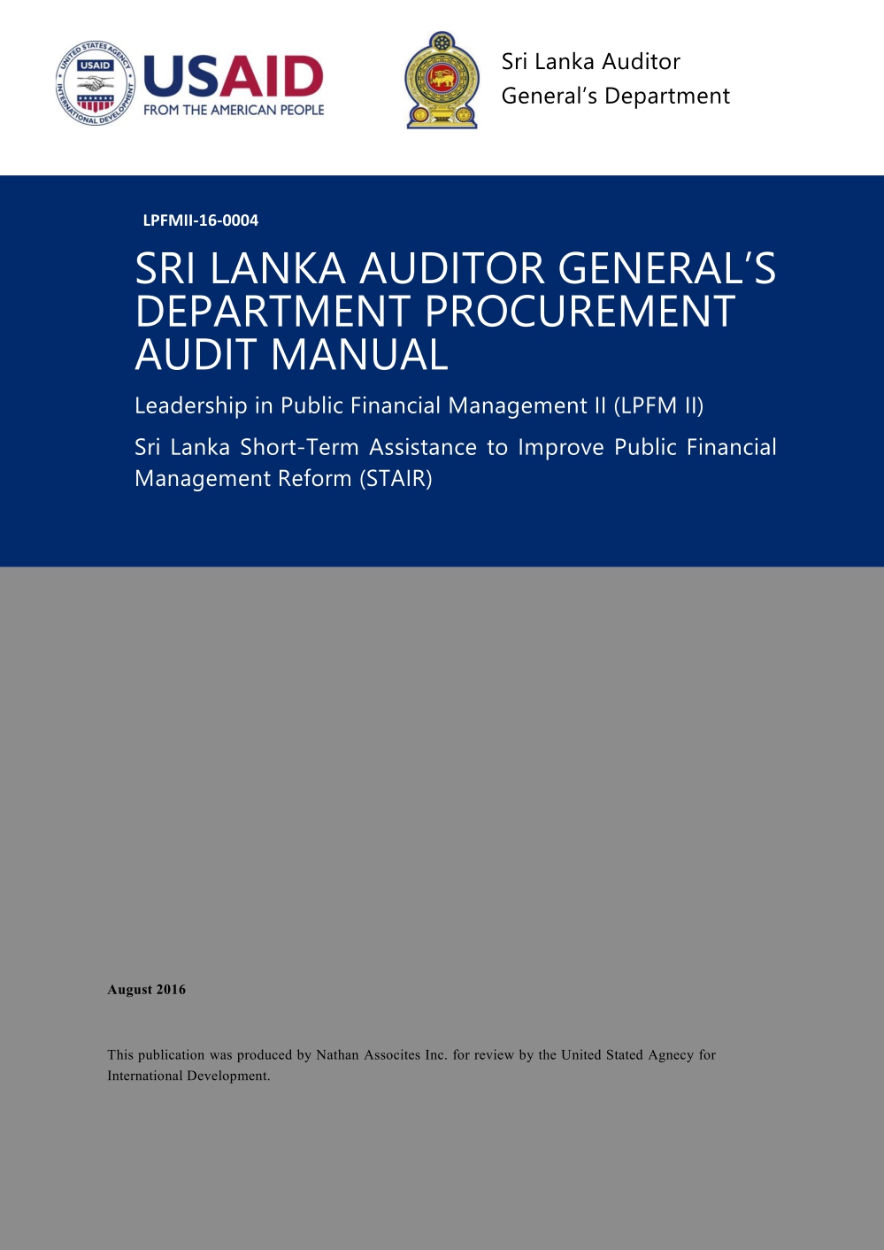 Procurement Audit Manual 1 1